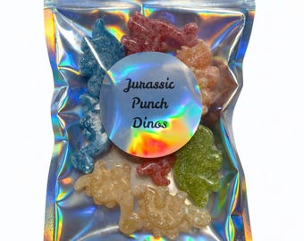 Jurassic Punch Hard Candy Dinos - Colorful Assortment of Dinosaur-Shaped Candies, Perfect for Parties and Snack Breaks