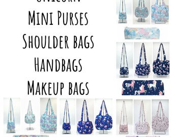 Enchanted Unicorn Collection - Handmade Magic Bags for Dreamers, Practical & Playful, USA-Made Cotton Fabric, Durable - Versatile