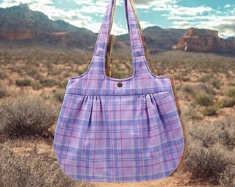 Pink Plaid Handbag