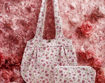 Handmade Hearts & Roses Coordinated Bag Set - Vintage Style, Perfect Gift or Self-Treat