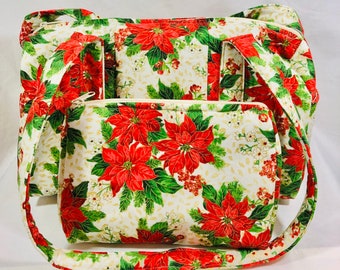 Handmade Handbag/Purse "Poinsettia"