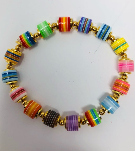 Acrylic Bead Bracelets SmallMedium Etsy
