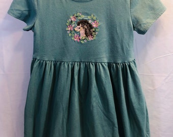 S 6/6X Embroidered Girls Dress