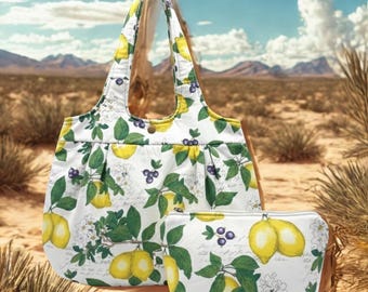 Lemon And Blueberries Handbag Set