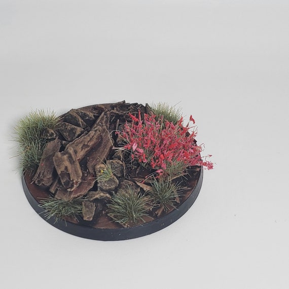 Tubos De Hierba Estática Para Wargaming Y Maquetas - Autoadhesivos, Color Ciruela, 4mm