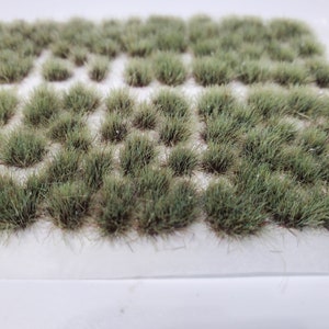 Self Adhesive Static Grass Tufts for Wargaming Terrain/Bases -Two Tone Green- 4mm