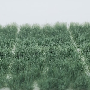 Self Adhesive Static Grass Tufts for Wargaming Terrain/Bases Plain green  6mm.