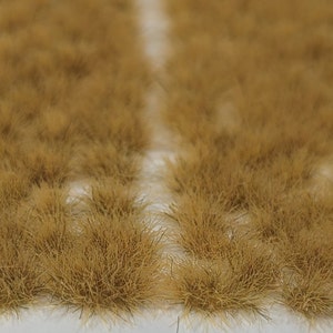 Self Adhesive Static Grass Tufts for Wargaming Terrain/Bases -Savanna Green- 6mm