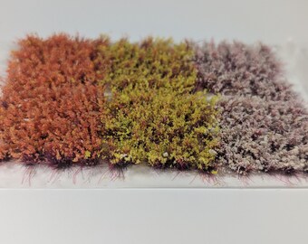 O Scale Model Railroad Static Grass Tufts 6mm - Dry Brown Color For Miniature Basing & Model Scenery The Grass Arena - Foto 5