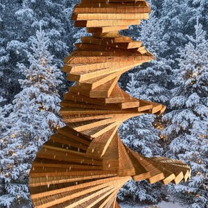 AAC-115 Bring the Magic of Christmas to Life with the Sweeping Christmas Tree Wind Spinner!