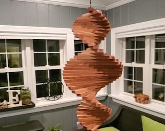 2.01 16 x 8" Cedar Wind Spinner: Outdoor Garden Decor - Lancaster County PA