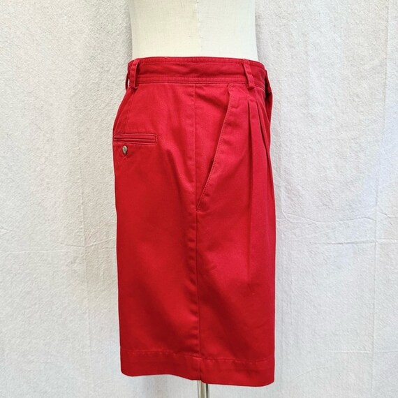 Liz Claiborne Liz Sport 90s red pleated chino mom… - image 8