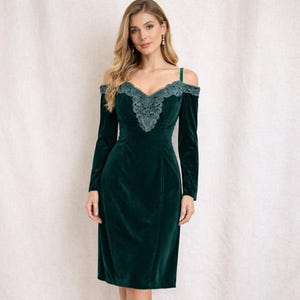 Green Velvet Gothic Dress - Etsy