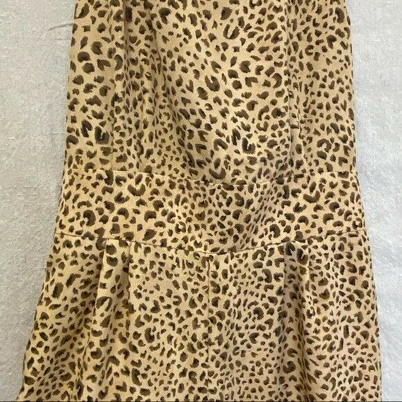 Kathie Lee 80's leopard print cutout back shorts … - image 6