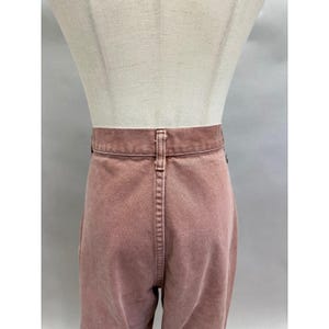 Wrangler Vintage 90s Denim Rose V-Waist Pleated Front Jeans Frayed Hem Size 12 image 7
