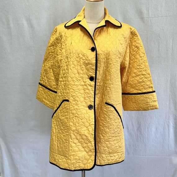 Rothley Chicago vintage 40s 50s yellow quilted be… - image 2