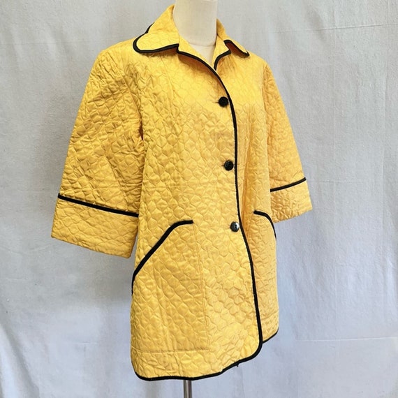 Rothley Chicago vintage 40s 50s yellow quilted be… - image 8