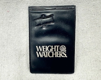 Bloc-notes Weight Watchers en plastique vintage 1972 avec calendrier, objet de collection inutilisé