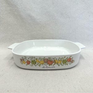 Corning Ware A-10-B Spice of Life Casserole Le Romarin Dish 10X10X2  NO LID
