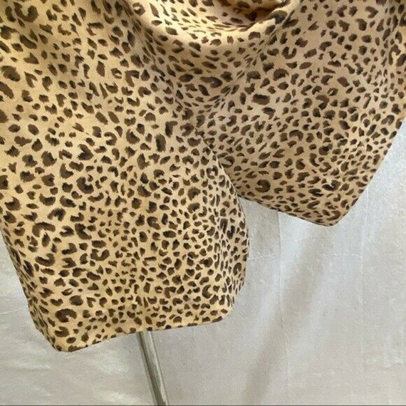 Kathie Lee 80's leopard print cutout back shorts … - image 9