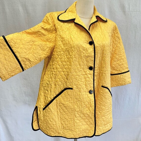 Rothley Chicago vintage 40s 50s yellow quilted be… - image 9