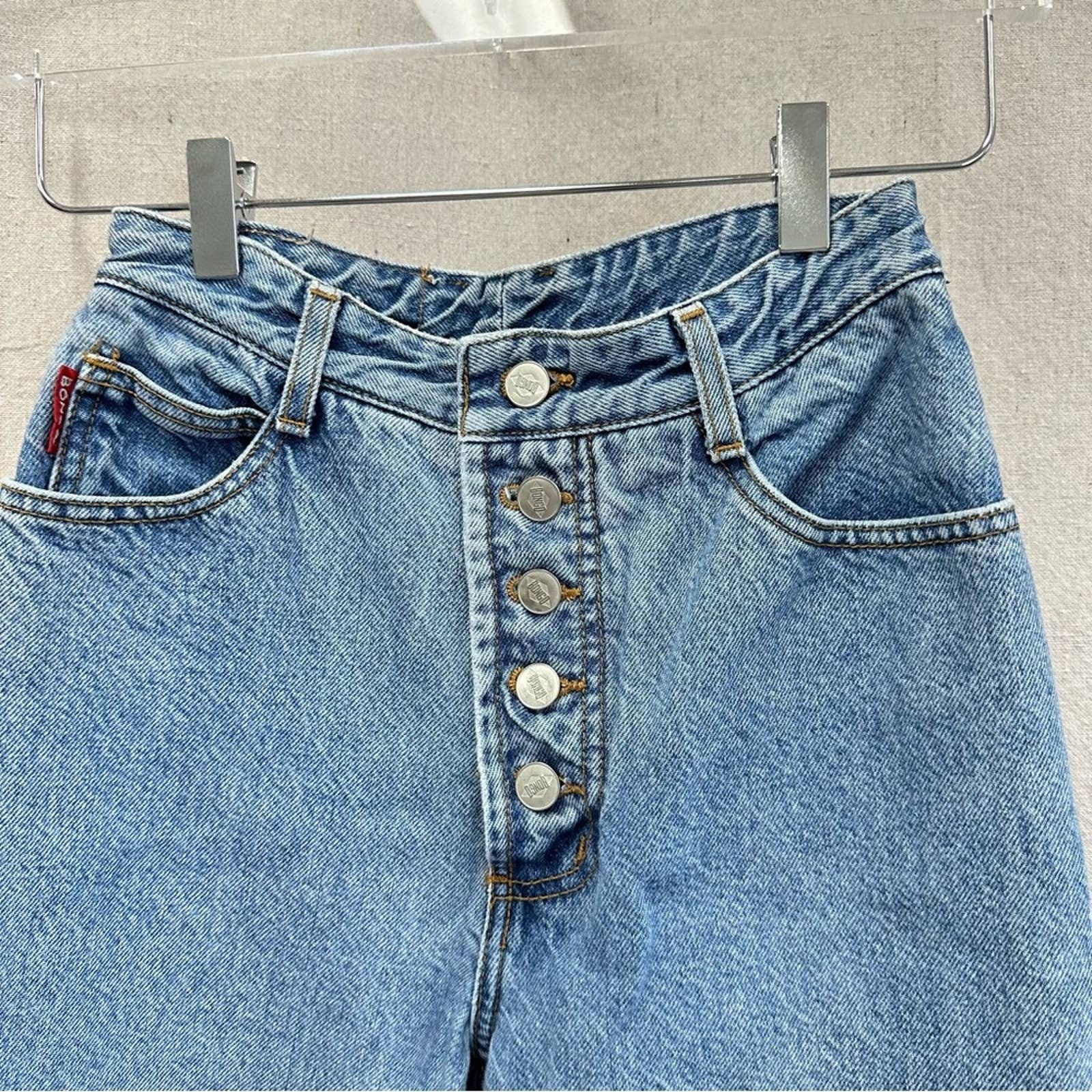 Bongo Vintage Stonewash High Rise 90s Mom Jeans 100% Cotton - Etsy