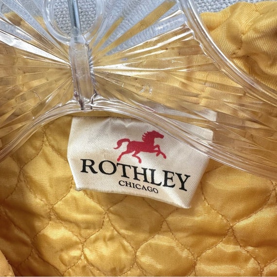 Rothley Chicago vintage 40s 50s yellow quilted be… - image 3