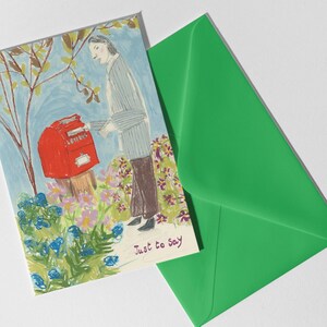 Carte Just To Say, boîte aux lettres rouge Just Because Card