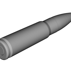 Bullet 3D STL Model for CNC Router Carving Machine Engraver Aspire Artcam CNC files