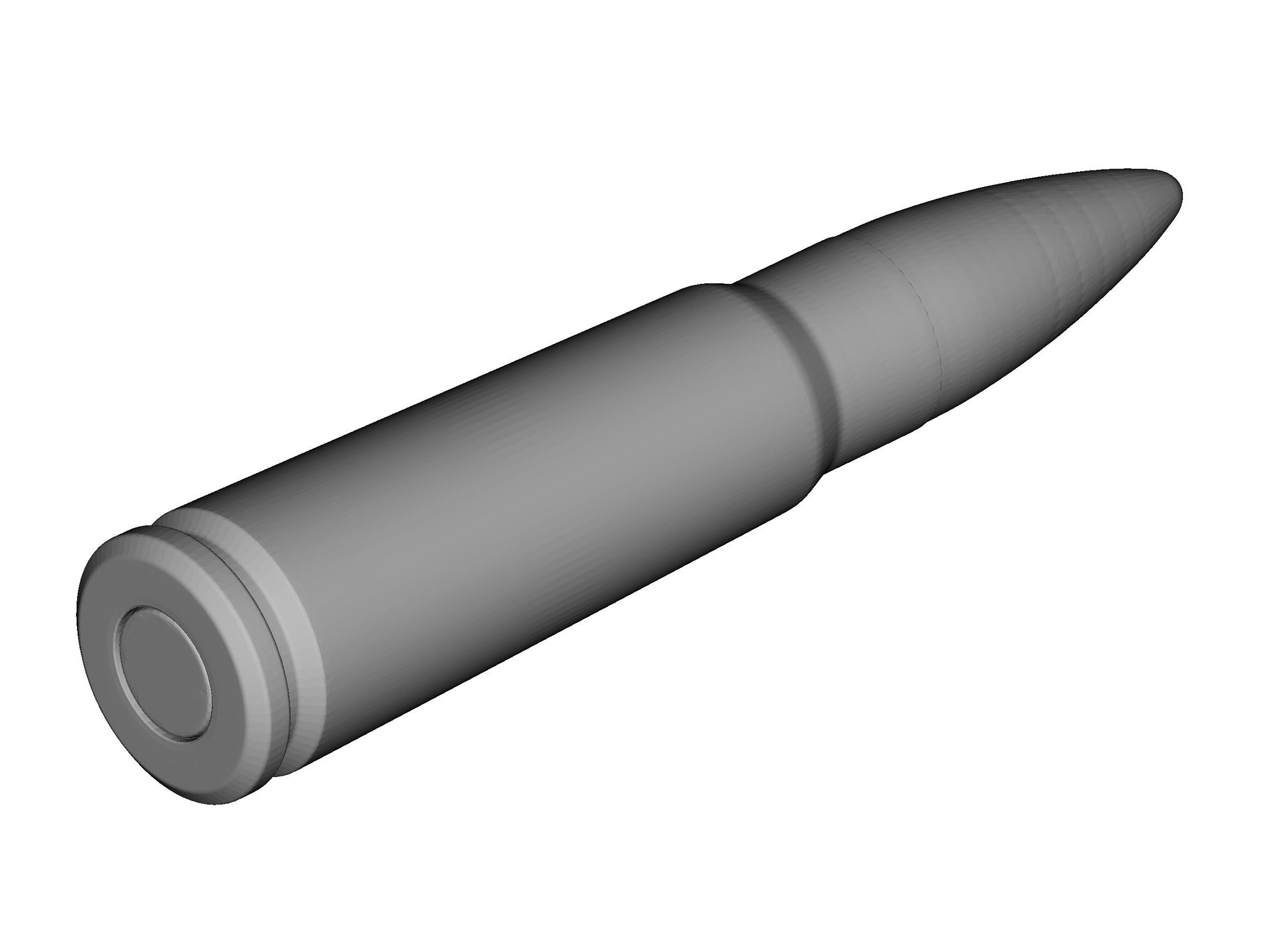 Bullet 3D STL Model for CNC Router Carving Machine Engraver Aspire ...