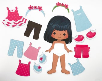 magnetic paper dolls for refrigerator