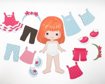 magnetic paper dolls for refrigerator