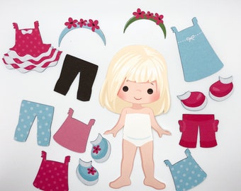 magnetic paper dolls for refrigerator