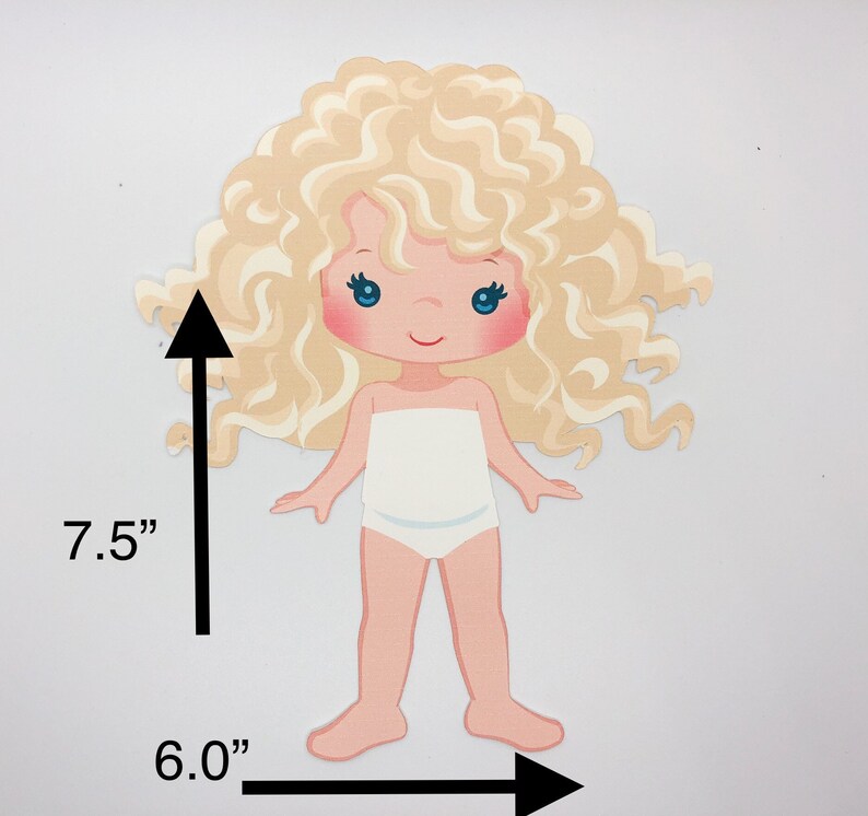 Magnetic Paper Doll Curly Hair Summer Doll Traditional Girl | Etsy