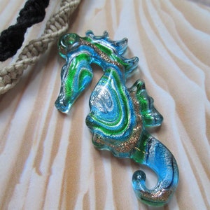 Fish Hook Pendant Hemp Jewelry Hemp Necklace Custom Hemp Necklace with Red and Rainbow Dichroic Glass Fish Hook Pendant Beach Hippie