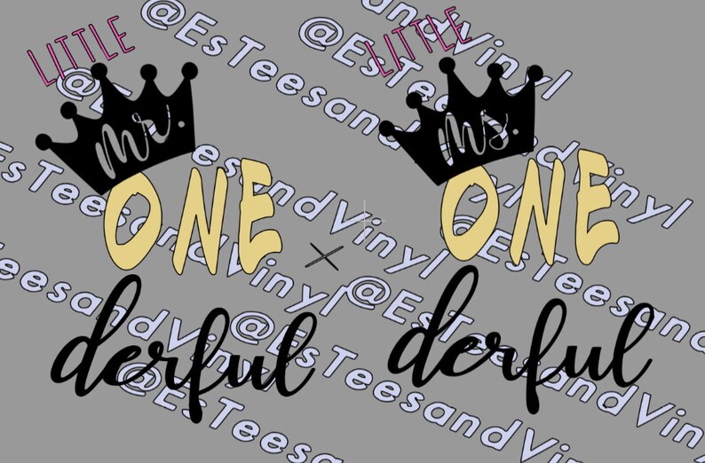 Little Ms or Mr ONEderfulIron-OnOnesieToddler Shirt