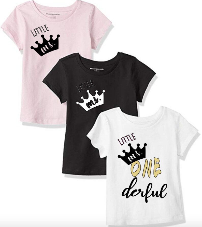 Little Ms or Mr ONEderfulIron-OnOnesieToddler Shirt