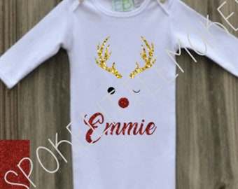 baby christmas gown