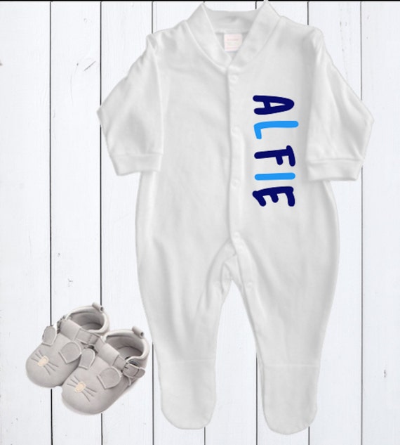 personalised baby all in one