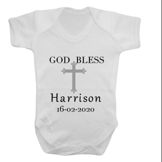 white babygrow for christening