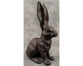 French Country RABBIT Cast Iron DOORSTOP STATUE