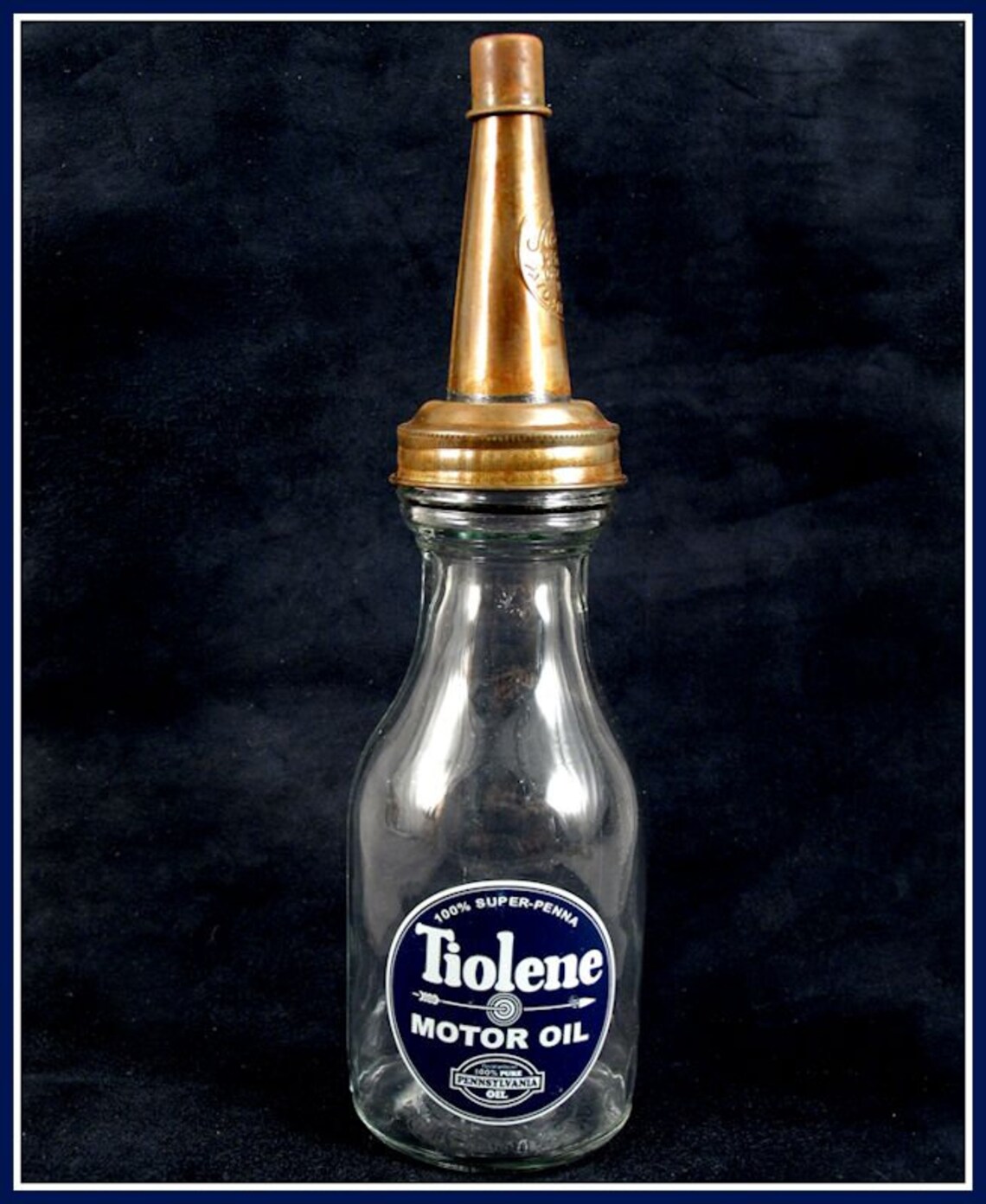TIOLENE MOTOR OIL Reproduction Motor Oil Quart Glass Bottle Etsy