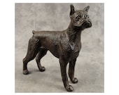 BOXER DOG Cast Iron STATUE Great as a Doorstop too