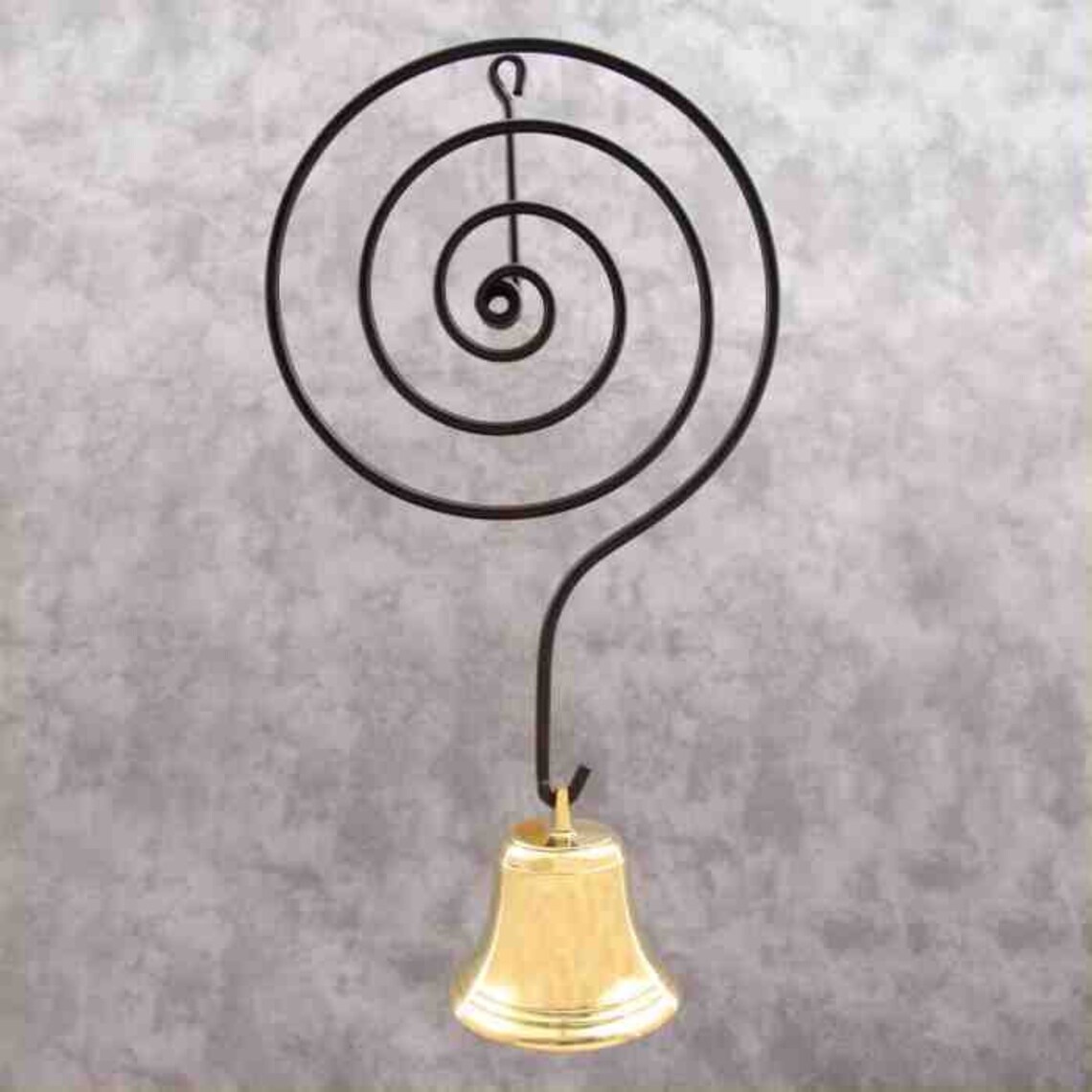 Spiral SHOPKEEPERS DOOR Entry BELL Brass & Metal Door Mount Etsy