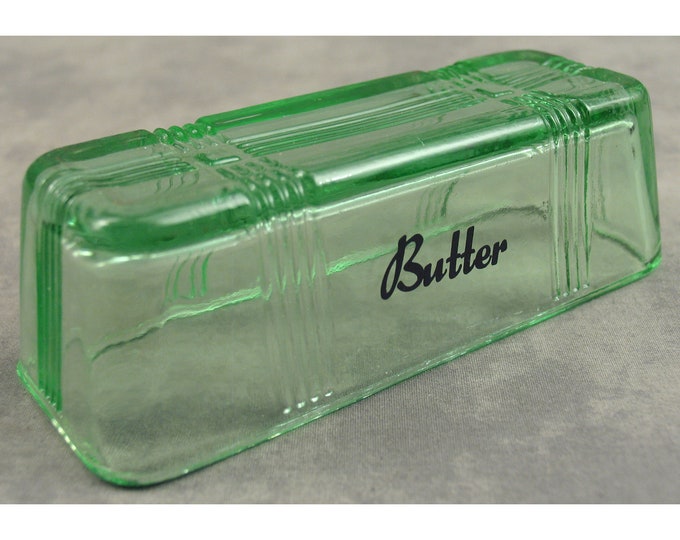 GREEN Glass BUTTER Dish LID Replacement for 1/4 Lb Stick Etsy