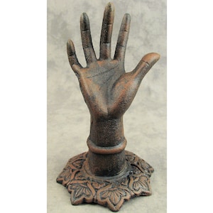 Cast Iron Victorian RING Jewelry DISPLAY HAND on Base Accessories Mannequin