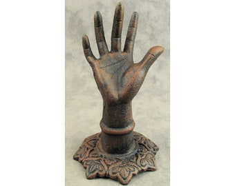 Cast Iron Victorian RING Jewelry DISPLAY HAND on Base Accessories Mannequin