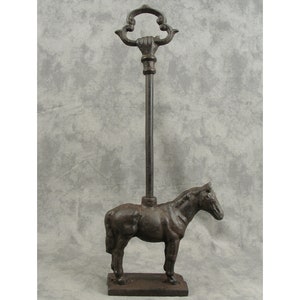 HORSE Door Porter DOORSTOP Cast Iron with Decorative Carry Handle