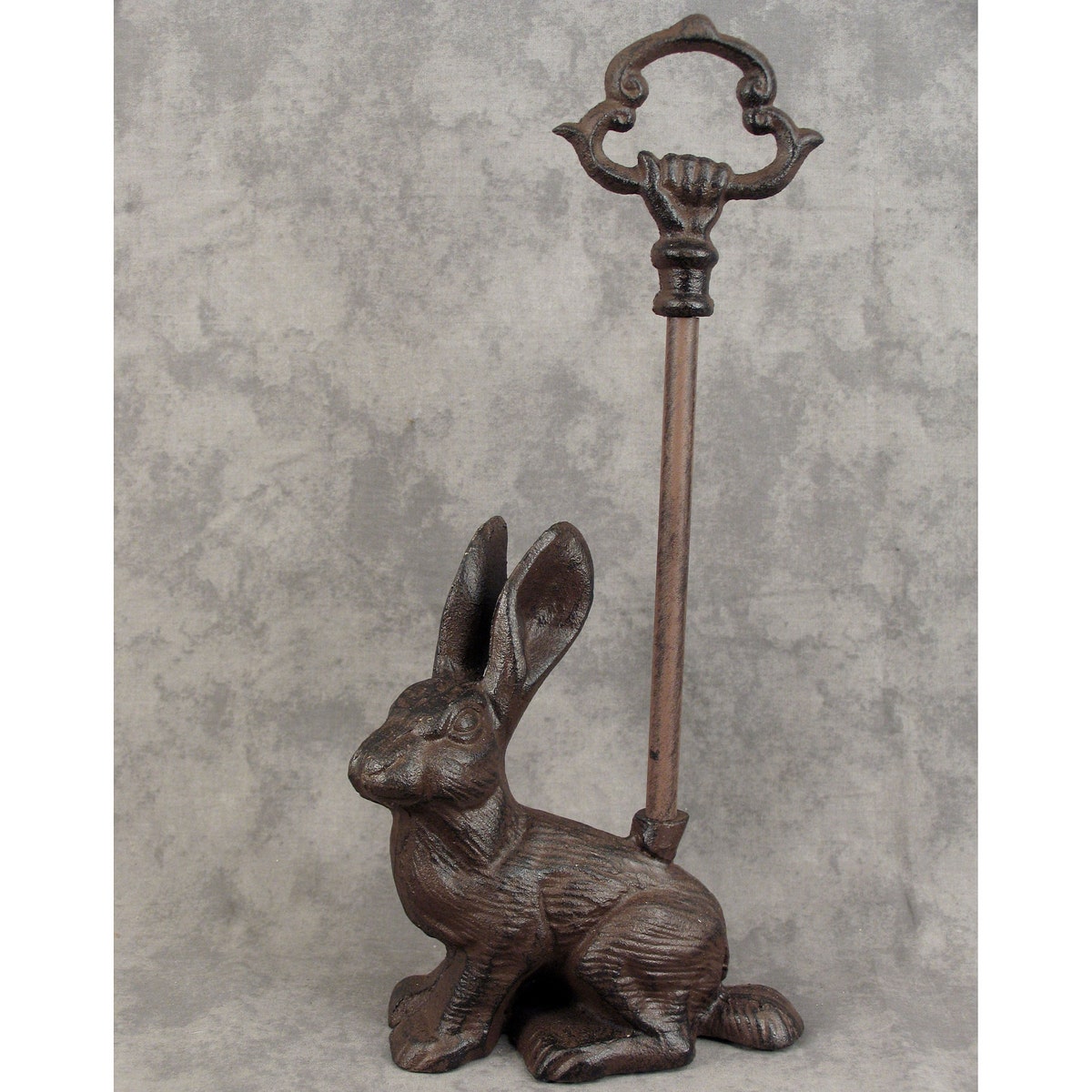 COUNTRY RABBIT Door Porter DOORSTOP Cast Iron