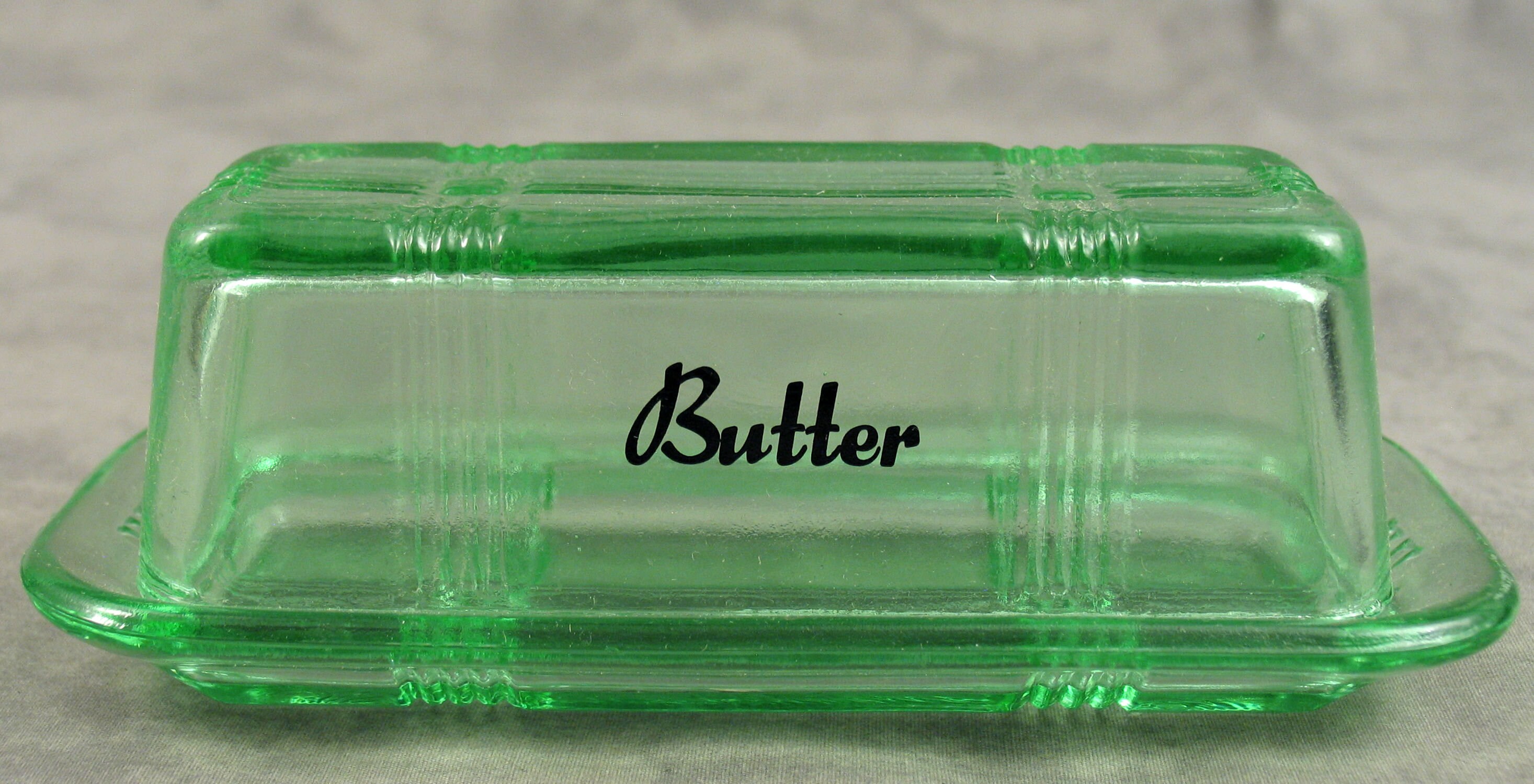 GREEN Glass BUTTER Dish LID Replacement for 1/4 Lb Stick Etsy